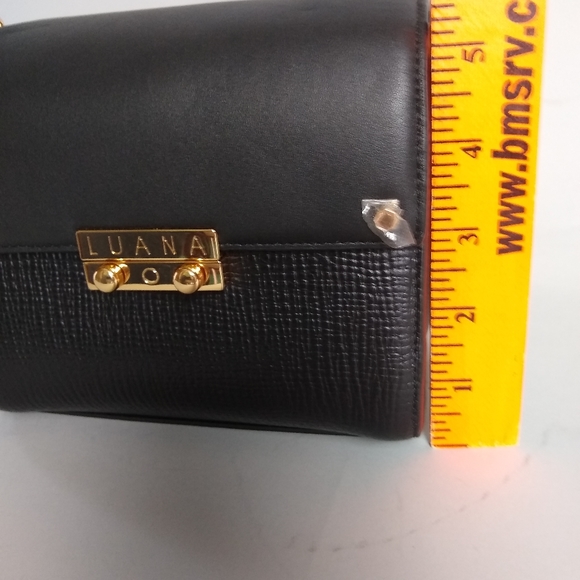 Luana Marella black leather rose gold bag - Picture 12 of 14